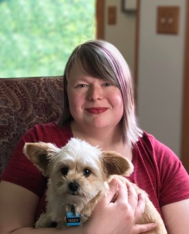 FINAL Mika Covington with dog, Teddy (1)